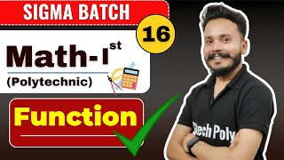 MathematicsI  Lecture16 Function part1  New Syllabus 202425  Polytechnic by Gaurav Sir [upl. by Ahseyd]