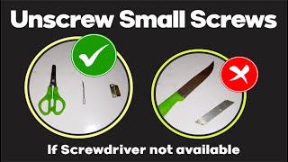 How to Unscrew a Screw without a Screwdriver  Unscrew [upl. by Aiet867]