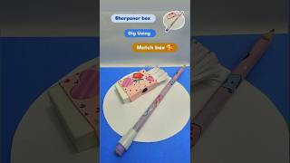 How to make sharpener and eraser box Using Match box viralshort youtubeshorts craft kidscraft [upl. by Acila]