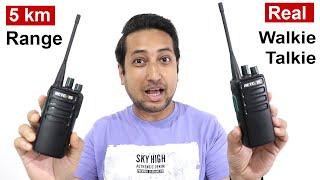 BEST License Free Walkie Talkie In India  Long Range 5km Walkie Talkie Retevis RB29 Review in Hindi [upl. by Adnaluy]