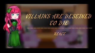 Villains are destined to die react  Gacha Club  ditoeftv  reaction video [upl. by Aissenav]