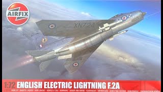 Airfix English Electric Lightning F2A 172 2022 inbox browse [upl. by Okwu]