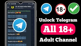 Fix Telegram 18 Channel Not Showing Displayed On Telegram Update 2024 [upl. by Gratia]