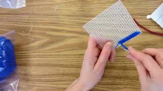 How to Start Sewing on Plastic Canvas [upl. by Guy]