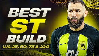 UPDATED BEST STRIKER BUILD FOR LVL 255075 amp 100  EAFC 24 Clubs [upl. by Broida]