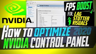 🔧 How to Optimize Nvidia Control Panel For GAMING amp Performance The Ultimate GUIDE 2020 Update [upl. by Adolpho]