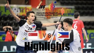 Singapore vs Philippines  World Floorball Championships 2022  full highlights [upl. by Palmira]