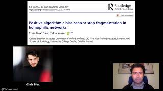 Positive algorithmic bias cannot stop fragmentation in homophilic networks [upl. by Sheldon70]