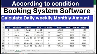 how to make automatic schedule generator Sheet in excel [upl. by Adnamas]