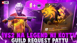 Goo 8k🔥  1VS2 KOTTU 🔥 GUILD REQUEST PATTU 🥵  📱  🖥️ ROOM MADHII  trendingfreefiregarenaf [upl. by Katt]