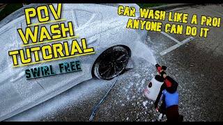 How to Wash You Car Like a Pro and Not Leave Swirl Marks POV Car Wash [upl. by Laurie]