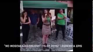 MANIFESTAZIONE NO MOSCHEA A ORZINUOVI 2015  FEDERICA EPIS [upl. by Alleinnad]