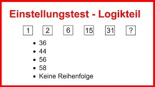 Einstellungstest  Logiktest  Würdest du es schaffen Logisches Denken trainieren  LehrerBros [upl. by Mott]