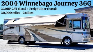 2004 Winnebago Journey 36G A Class 330HP CAT Diesel Pusher from Porter’s RV Sales  59900 [upl. by Farrah]