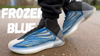 I Prefer This Version Yeezy QNTM BSKTBL Frozen Blue Review amp On Foot [upl. by Nnaycart]