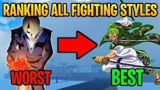 GPO All Fighting Styles Ranked From Worst To Best UPDATE 45 [upl. by Engel]