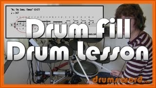 ★ All The Small Things Blink 182 ★ Drum Lesson  How To Play Drum Fill Travis Barker [upl. by Hoj]