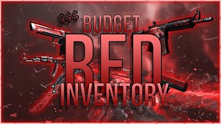 CS2CSGO  The ULTIMATE BUDGET Red themed Inventory SkinsGlovesKnives [upl. by Lorola714]