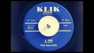 DOO WOP The Ballads  A Fool [upl. by Murdock]