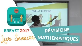 Brevet 2017  Révisions en live de Mathématiques  digiSchool [upl. by Quita483]