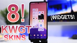 TOP 8 MEJORES PAQUETES DE WIDGETS PARA ANDROID  KWGT SKINS 2021 [upl. by Trebuh]