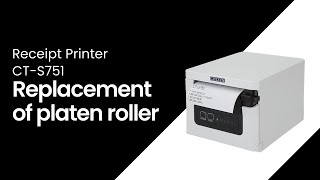 CTS751 Replacement of platen roller [upl. by Yrrab610]