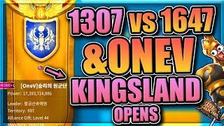 Kingsland Opens 1307 vs OneV amp 1647 Strife KvK in Rise of Kingdoms [upl. by Nomelc]