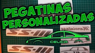 Como Diseñar e Imprimir pegatinas BARATO para tu coche  MiniSorteo [upl. by Aveer201]