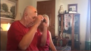 My Grandpa Trying Enchroma Color Blind Glasses for the First Time REACTION SURPRISE TEARS [upl. by Matronna]