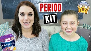 MAKING A TEEN PERIOD KIT WITH MY MOM  FIRST PERIOD HACKS [upl. by Itsrik892]