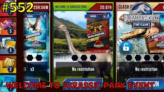 Welcome To Jurassic Park Event  Jurassic World The Game  EP 552 [upl. by Truitt770]