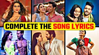 Finish The Lyrics challenge Finish The Famous Indian Song Lyrics  Music Quiz  quiz zone [upl. by Capps6]