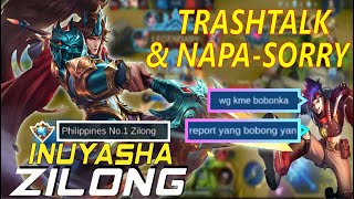 PRANK 1 FAKE WINRATE NITRASHTALK NI XBORG AT NAPASORRY Top 1 Global Zilong Inuyasha MLBB [upl. by Aleen124]