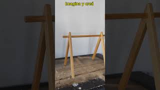 Imagina y creá madera carpinteria diy fyp viralvideo parati imaginación crear muebles [upl. by Diley895]