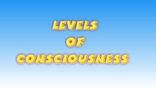 levels of consciousness [upl. by Adev82]