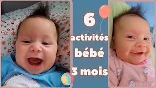 6 idées dACTIVITÉS pour bébé de 3 mois  DÉVELOPPEMENT DE LENFANT [upl. by Undine]