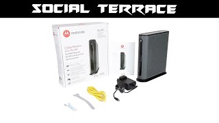 Motorola MG7550 16x4 686 Mbps DOCSIS 30 Cable Modem  AC1900 Wireless DualBand [upl. by Kepner497]