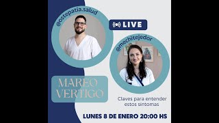 VÉRTIGO  MAREOS  DIAGNÓSTICO DIFERENCIAL vertigo mareo cefalea migraña osteopatia vestibular [upl. by Roxine]