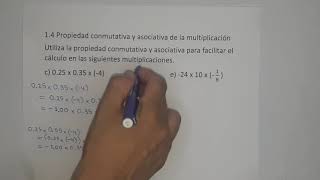 14 Propiedad conmutativa y asociativa de la multiplicación literales c e [upl. by Aillemac]