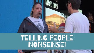 Telling People Nonsense in Huntington Beach California  Jack Vale [upl. by Ninnette]