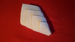 How To Fold Napkins  Diamond Fold Napkin Folding [upl. by Hax553]