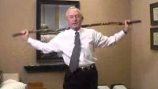 Chiropractic 101  Walking Stick ecercises simple exercises for your back [upl. by Yenitirb]