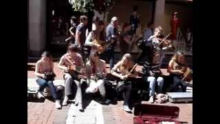 Dublin buskers  Female group plays irish traditional music in Grafton Street [upl. by Arabela]