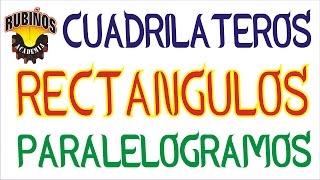 Rectángulos  Ejercicios Resueltos de Geometría RubiñosCuadriláteros  Paralelogramos [upl. by Adlesirg984]