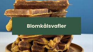 Blomkålsvafler  opskrift på vafler med blomkål [upl. by Arama]