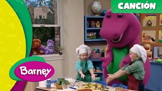 Barney Canciones  ¡Nada es como la pizza [upl. by Stambaugh6]