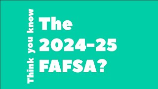 The FAFSA 3 Things You NEED to Know for 20242025 [upl. by Pomona931]