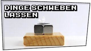 Dinge schweben lassen Graphitplättchen  Neodym Magnete  Heimexperimente 05 [upl. by Elleynad819]