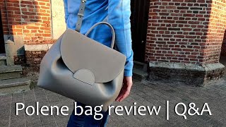 POLENE Leather Bag Review  Number One Trio Burgundy [upl. by Ivie]