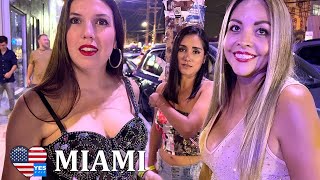 🇺🇸 MIAMI NIGHTLIFE DISTRICT 200 AM FLORIDA USA 2023 FULL TOUR [upl. by Hijoung]